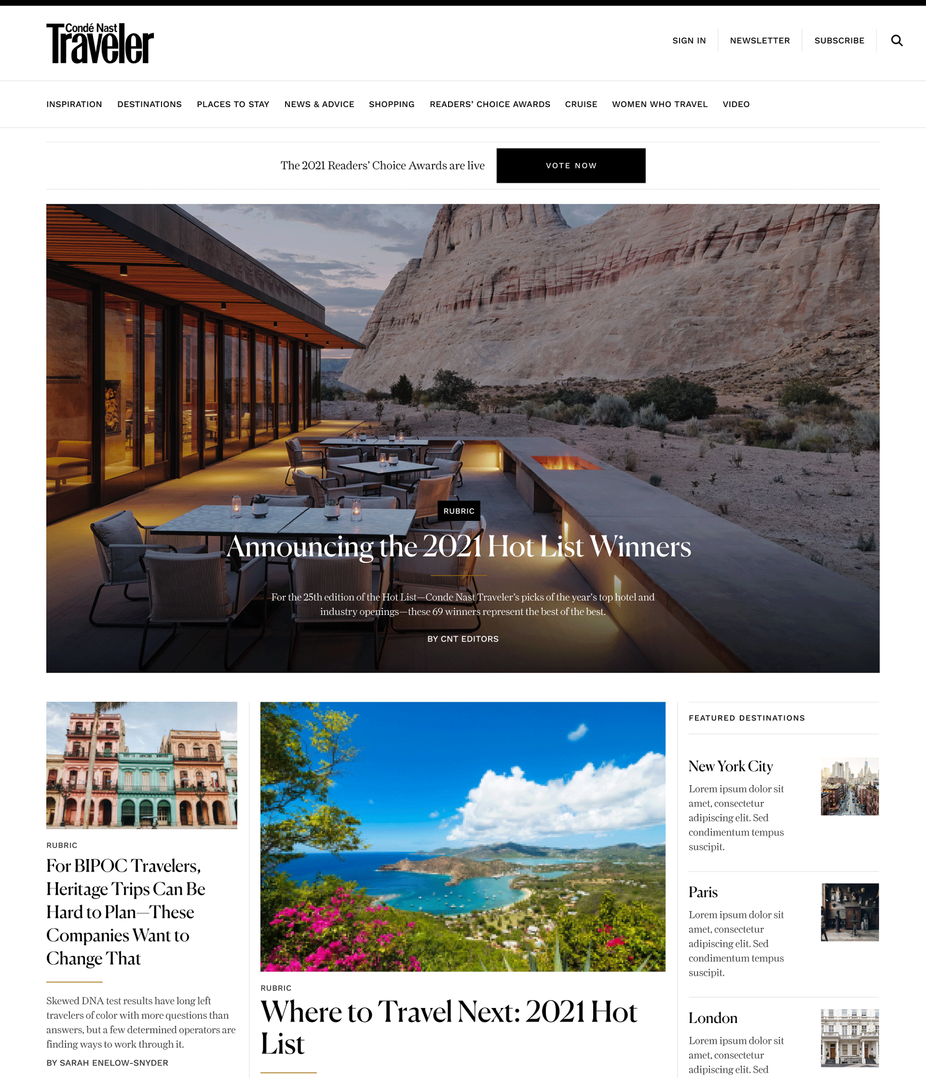 andrewharris.tv project image - Condé Nast Traveler
