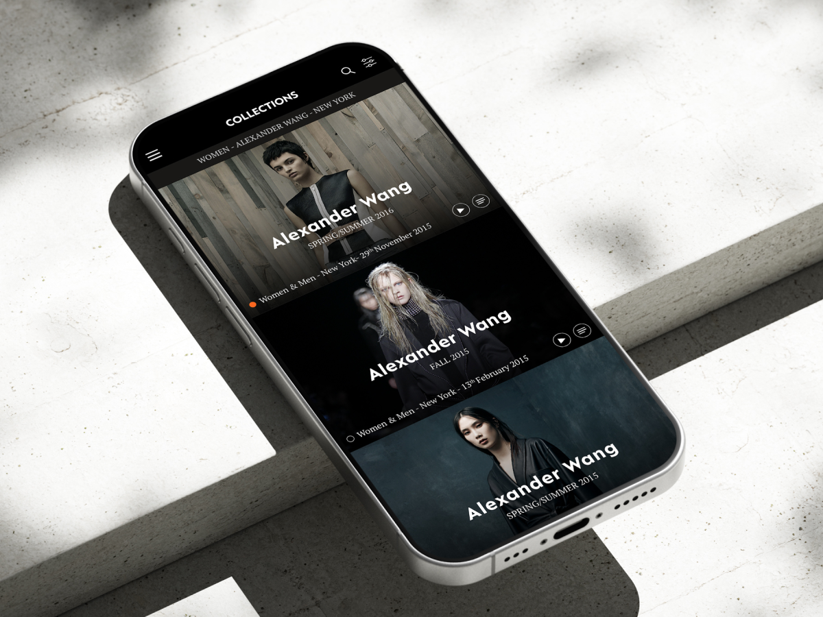 WGSN Fashion Shows iOS App project thumbnail image